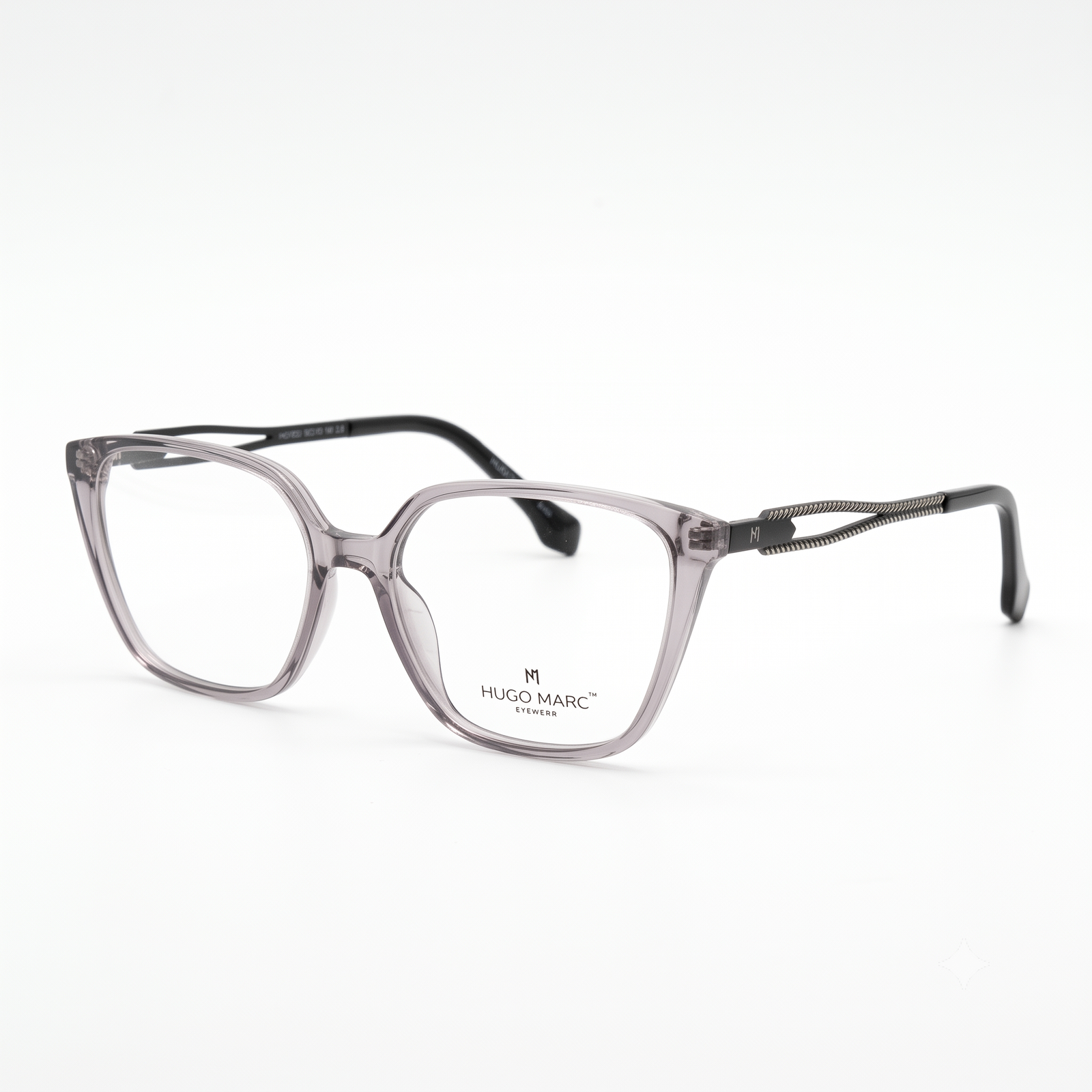 Hugo Marc HM-1630 Premium Full-Rim Square Eyeglasses for Women