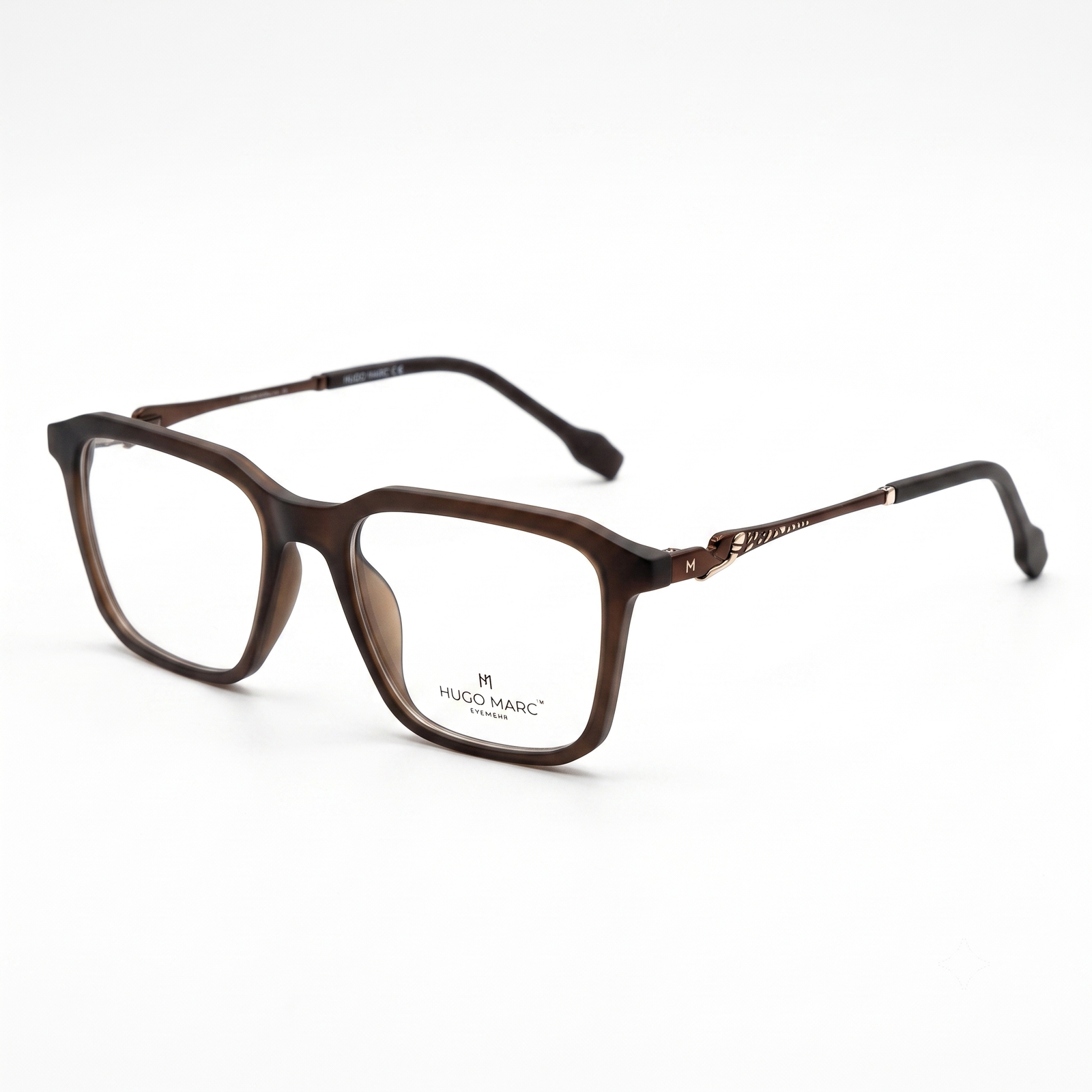 Hugo Marc HM-1633 Premium Square Full-Rim Eyeglasses for Women