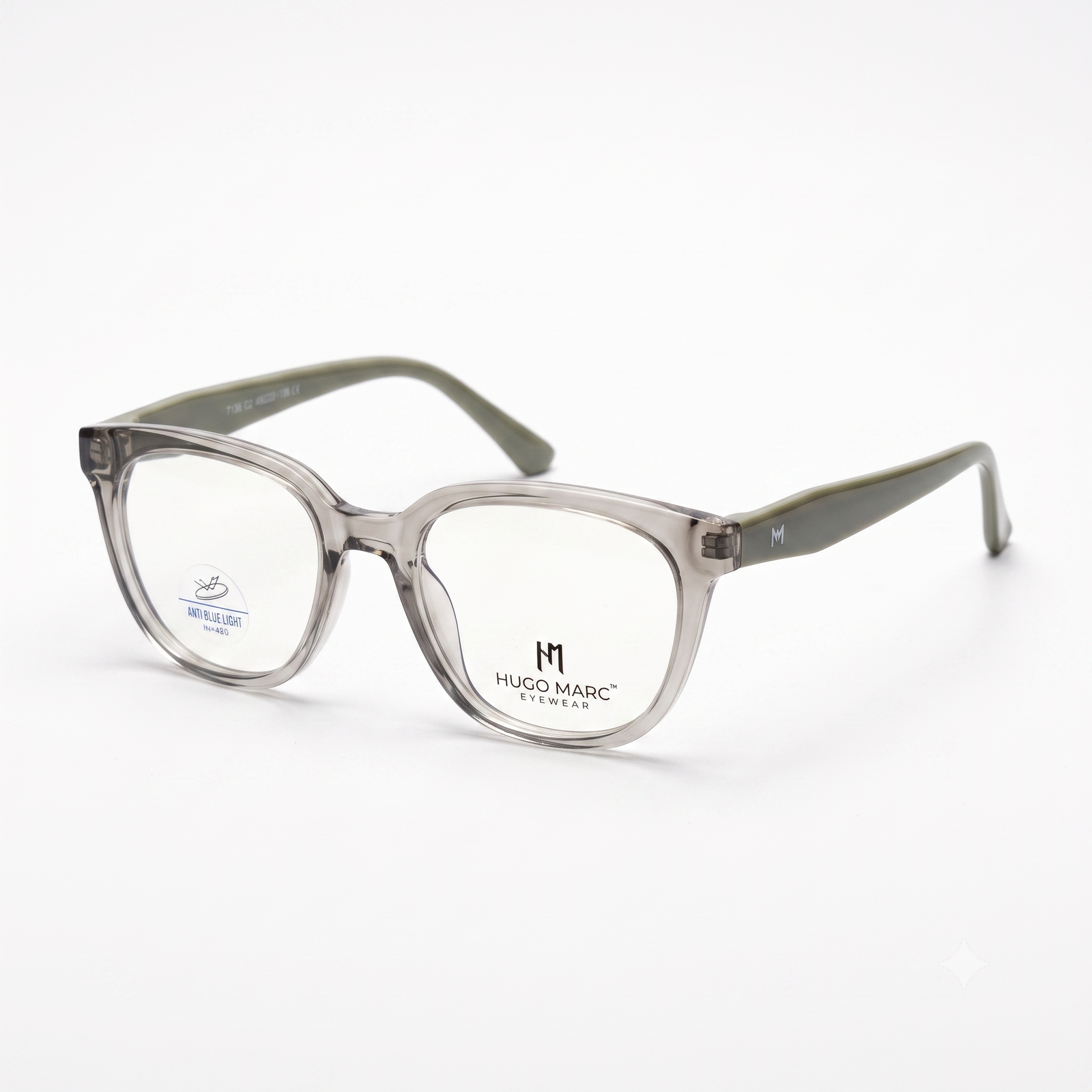 Hugo Marc HM-7136 Women’s Square Eyeglasses | Stylish Anti Blue Light Frame