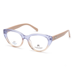Hugo Marc HM-7200 Kids Cat Eye Eyeglasses | Stylish Anti Blue Light UV 400 Frame