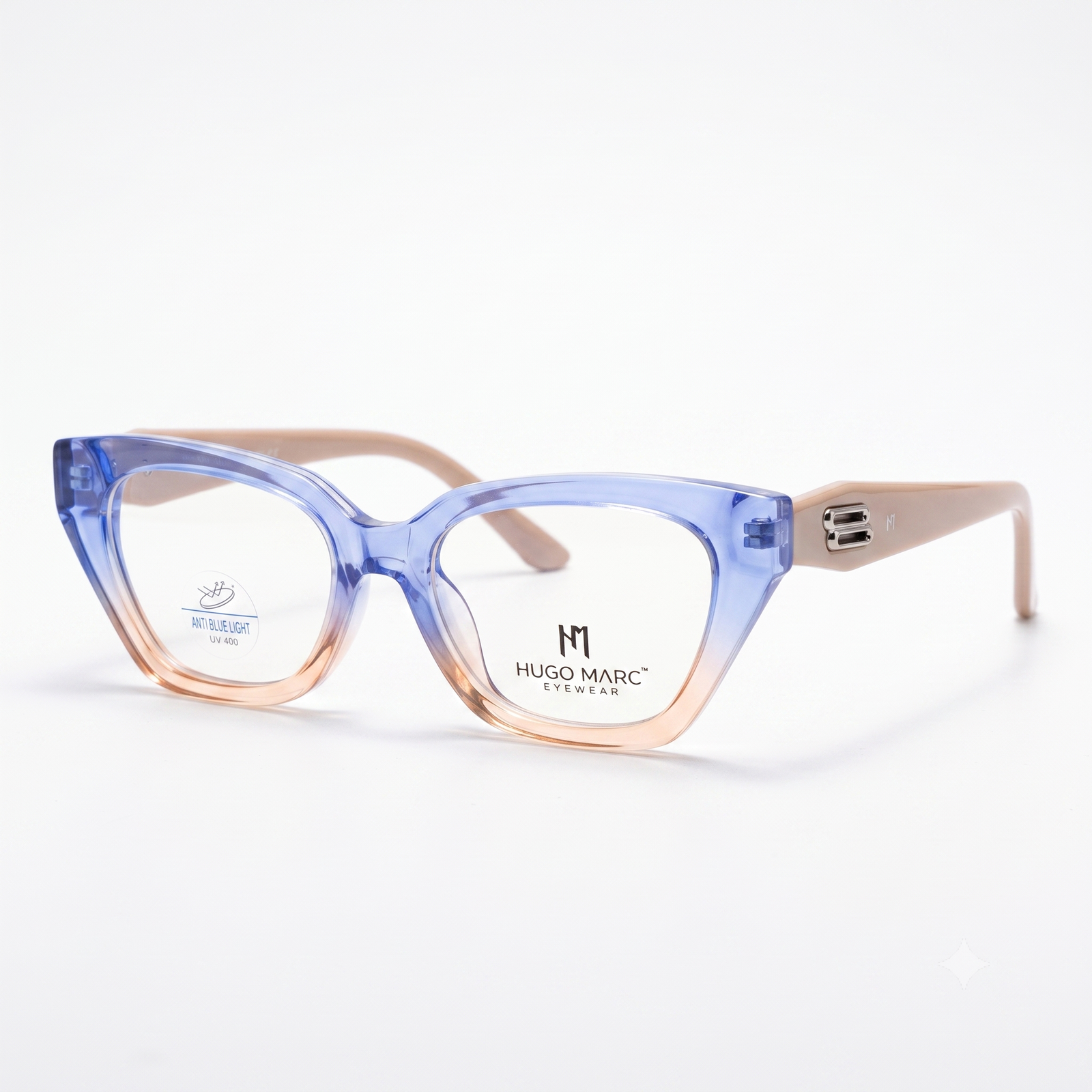 Hugo Marc HM-7195 Kids Cat Eye Eyeglasses | Anti Blue Light UV 400