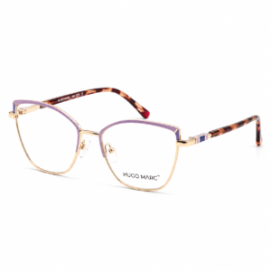 Hugo Marc HM-1580 Women’s Golden & Green Full-Rim Cat-Eye Fashion Eyeglasses