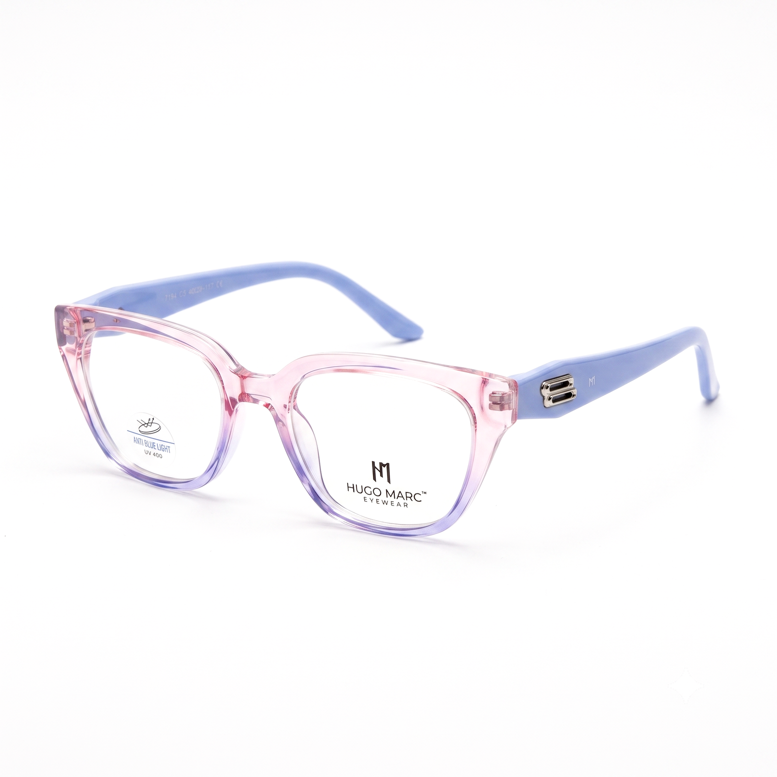 Hugo Marc HM-7194 Kids Square Eyeglasses | Stylish Anti Blue Light UV 400 Frame