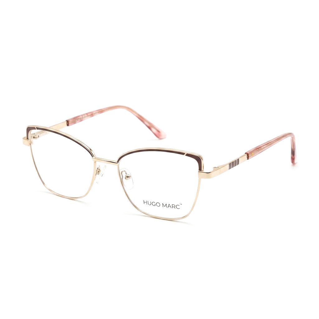 Hugo Marc HM-1571 Women’s Rose Gold Full-Rim Fashion Eyeglasses