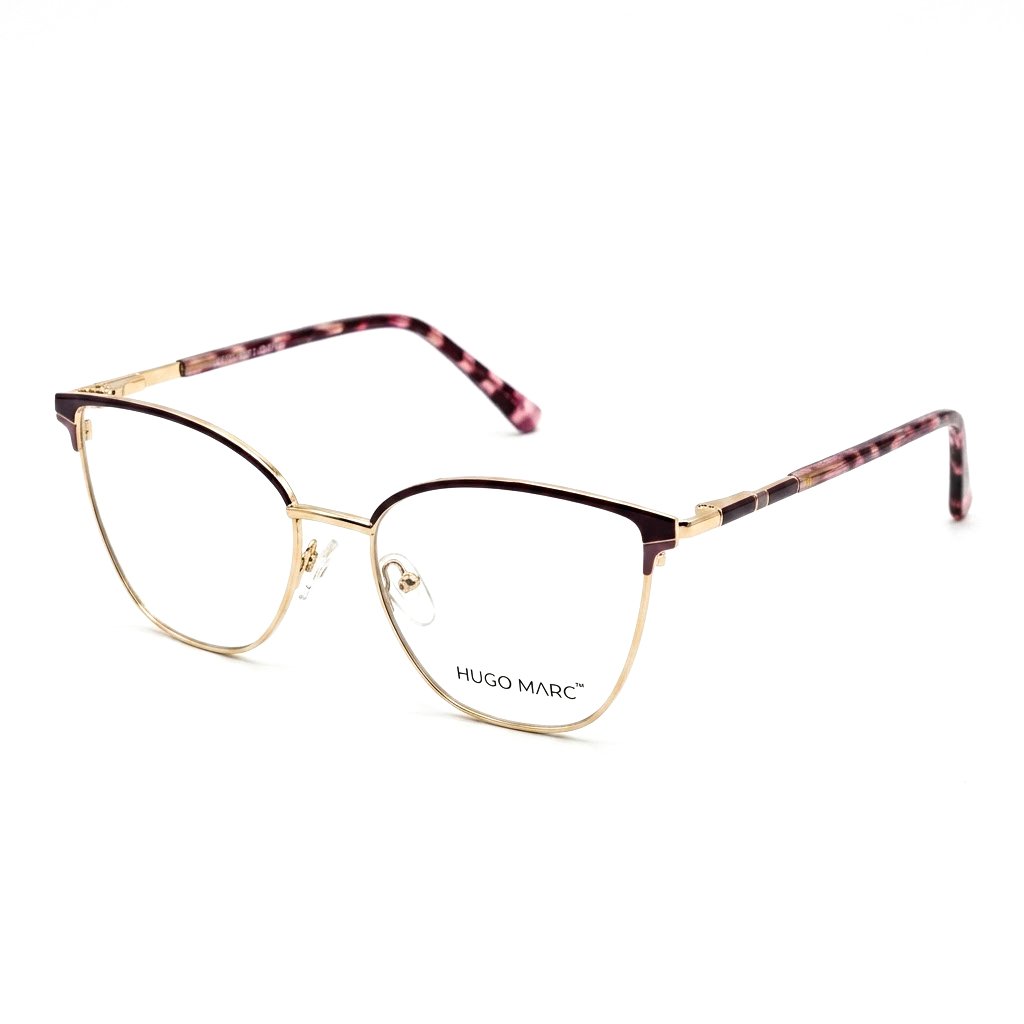 Hugo Marc HM-1572 Women’s Full-Rim Rectangular Fashion Eyeglasses