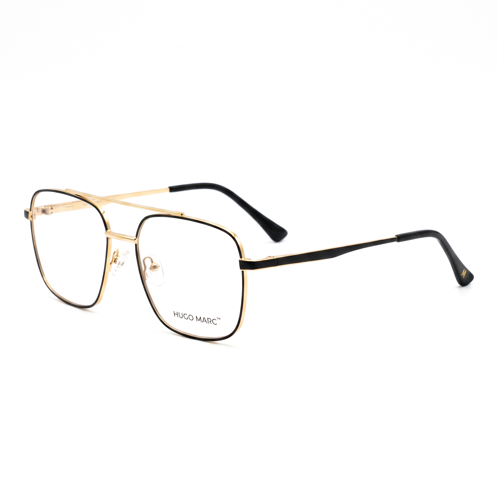 Hugo Marc HM-2121 Men’s Rectangular Metal Frame Eyeglasses
