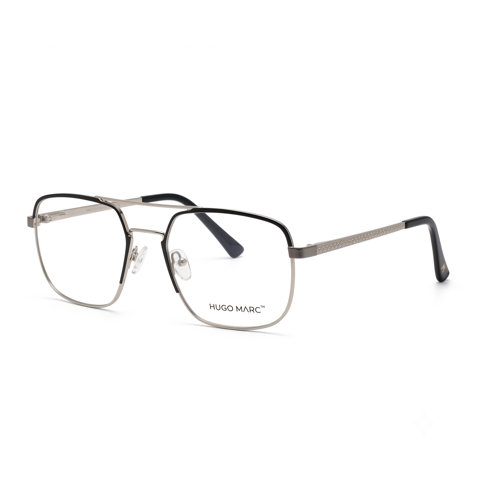 Hugo Marc HM-2122 Rectangular Full Rim Metal Eyeglasses for Men
