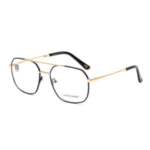 Hugo Marc HM-2129 Men’s Rectangular Full Rim Metal Frame Eyeglasses