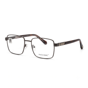 Hugo Marc HM-2158 Men’s Rectangular Full-Rim Metal Optical Frame