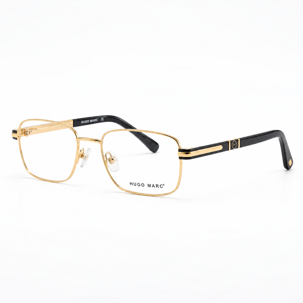 Hugo Marc HM-2159 Men’s Rectangular Full-Rim Optical Frame