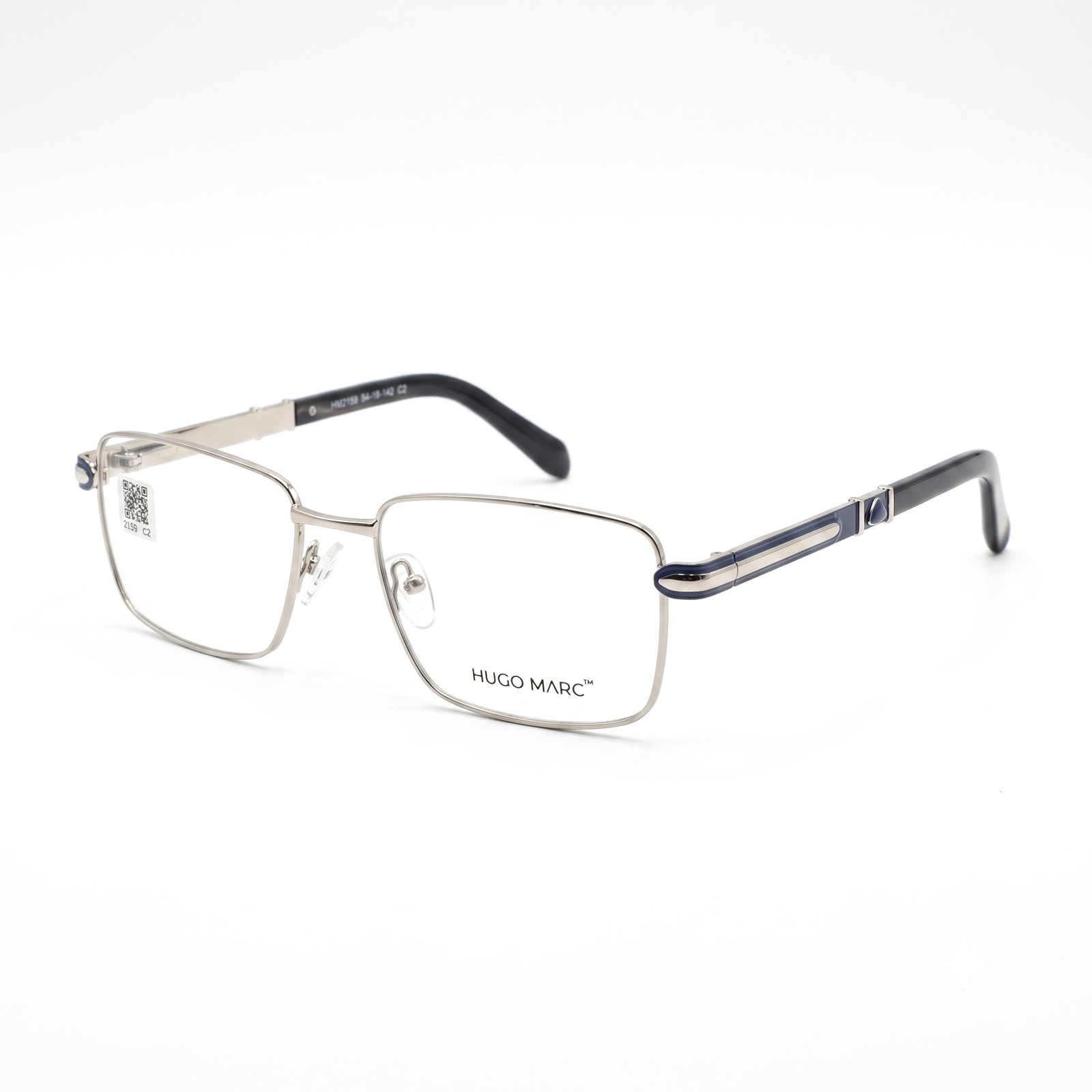 Hugo Marc HM-2159 Men’s Rectangular Full-Rim Optical Frame