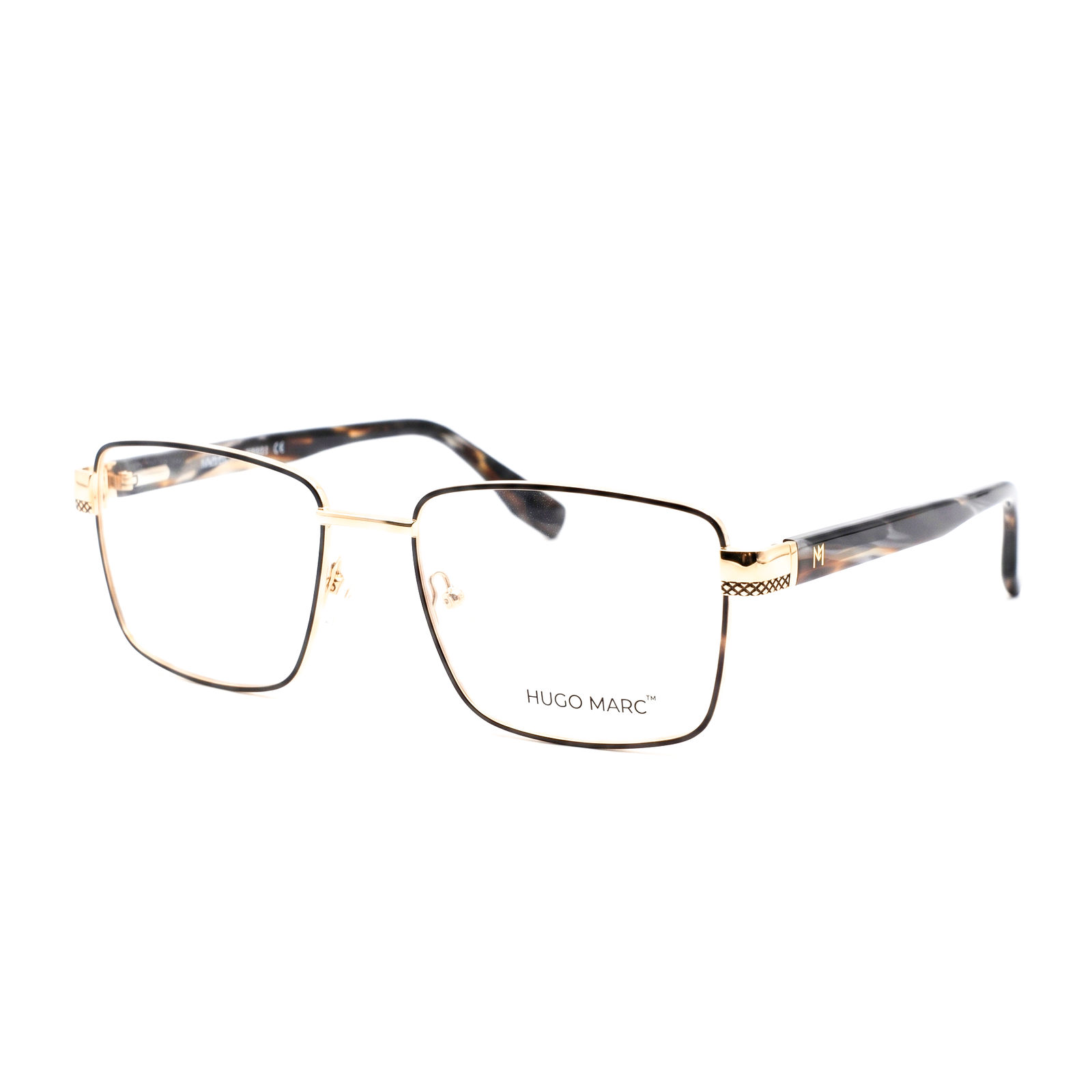 Hugo Marc HM-2160 Men’s Rectangular Full-Rim Optical Frame
