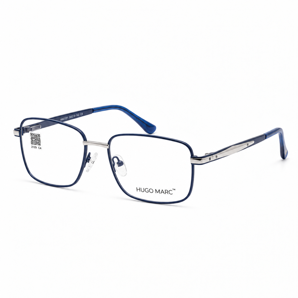 Hugo Marc HM-2161 Men’s Rectangular Full-Rim Optical Frame