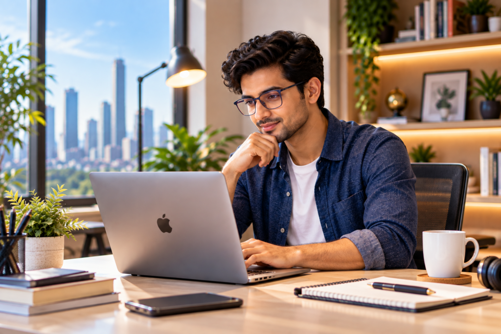 Hugo Marc ke light weight aur flexible TR eyeglass frames.