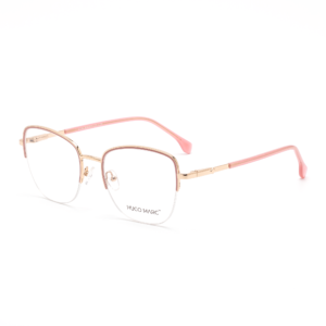 Hugo Marc HM-2130 rounded square metal eyeglasses for women