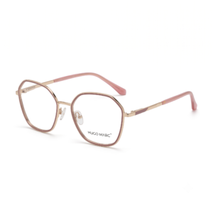 Hugo Marc HM-2127 soft square metal eyeglasses for women