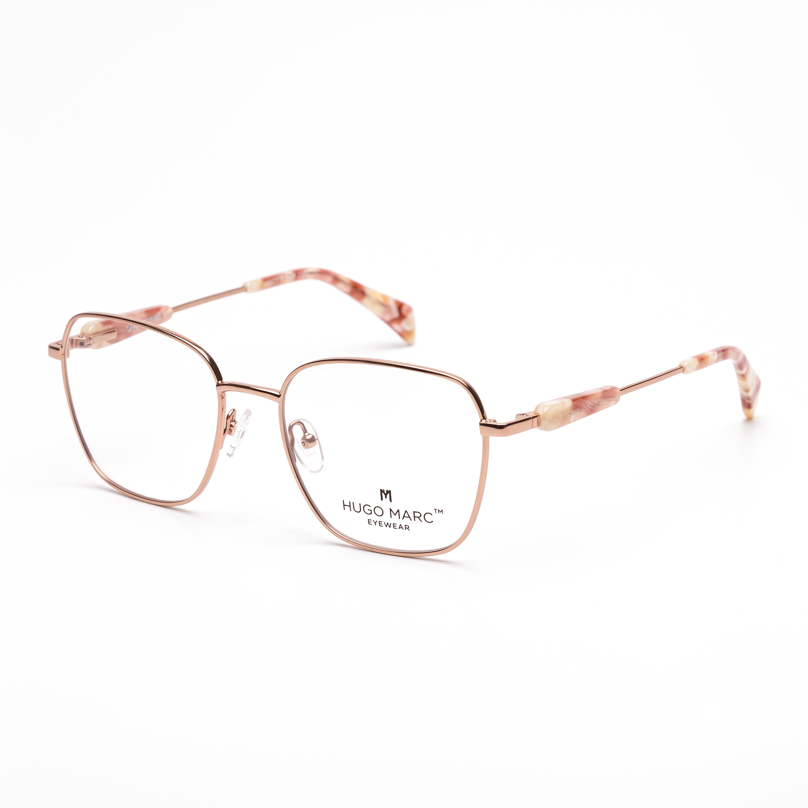 Hugo Marc HM-2179 Soft Geometric Metal Eyeglasses for Women - Image 3