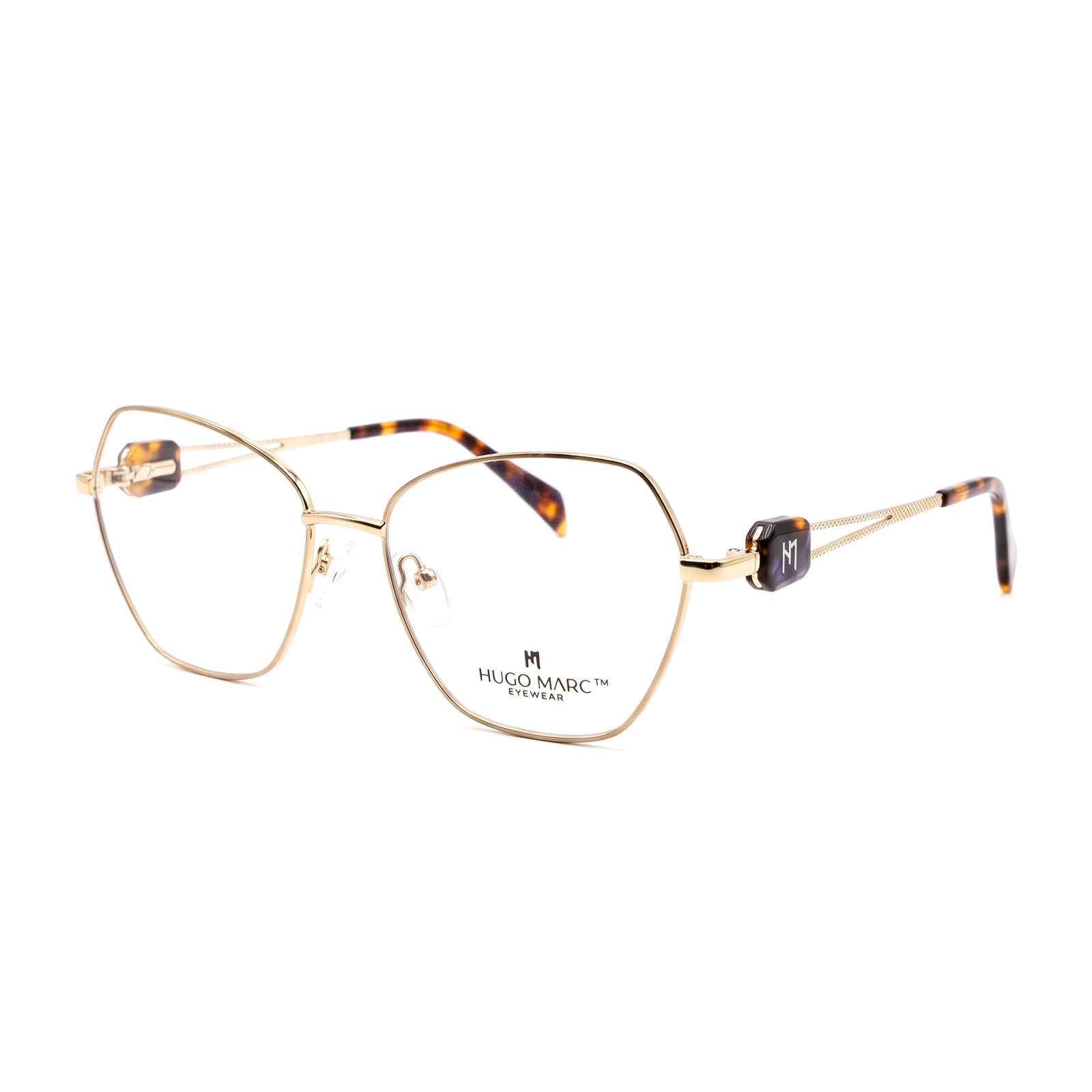 Hugo Marc HM-2177 premium metal eyeglasses for women