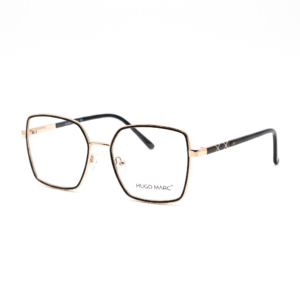 Hugo Marc HM-2129 rounded rectangle metal eyeglasses for women