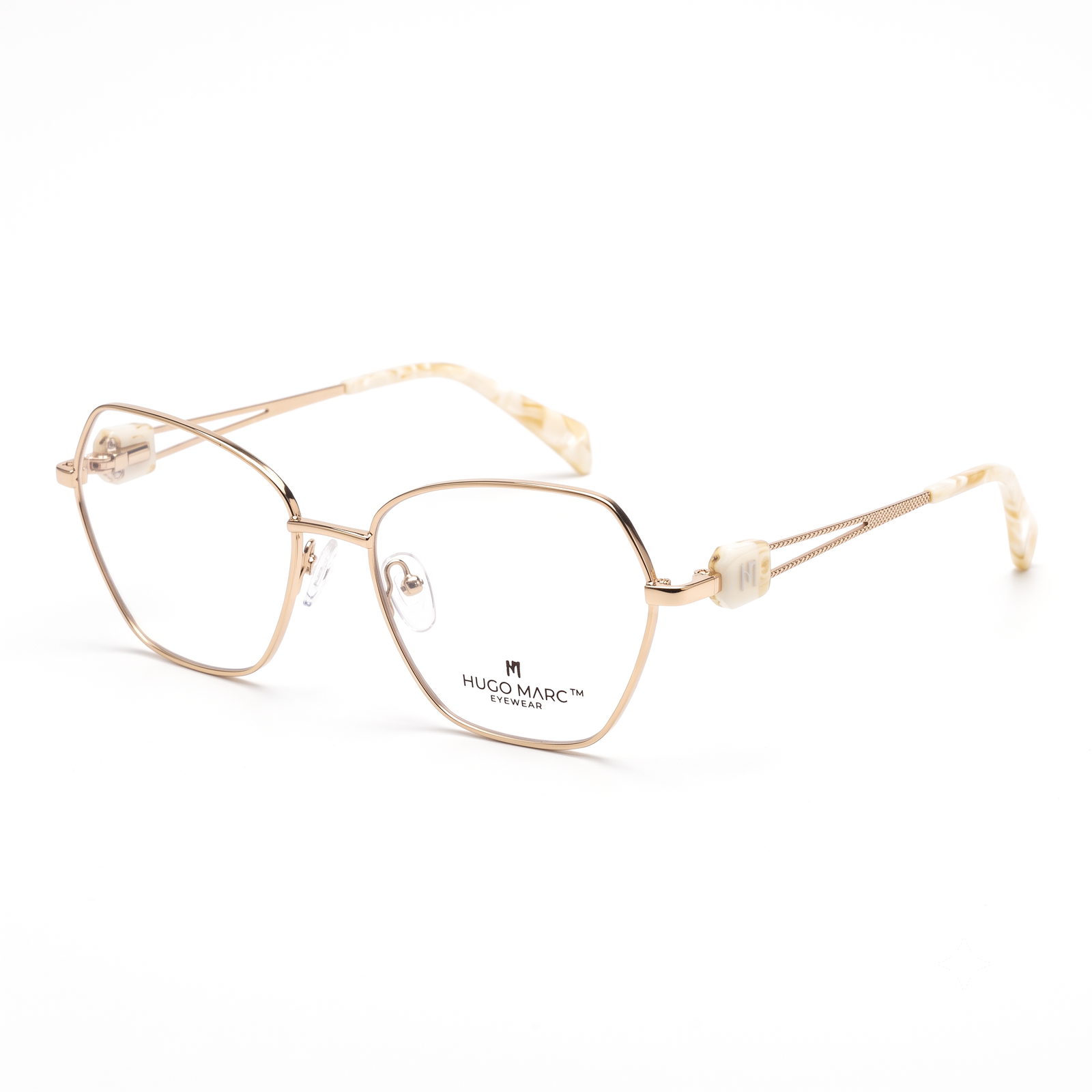 Hugo Marc HM-2177 premium metal eyeglasses for women