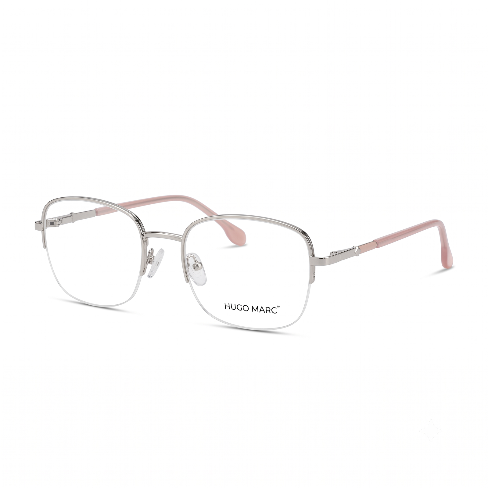 Hugo Marc HM-2130 Rounded Square Metal Eyeglasses for Women - Image 3