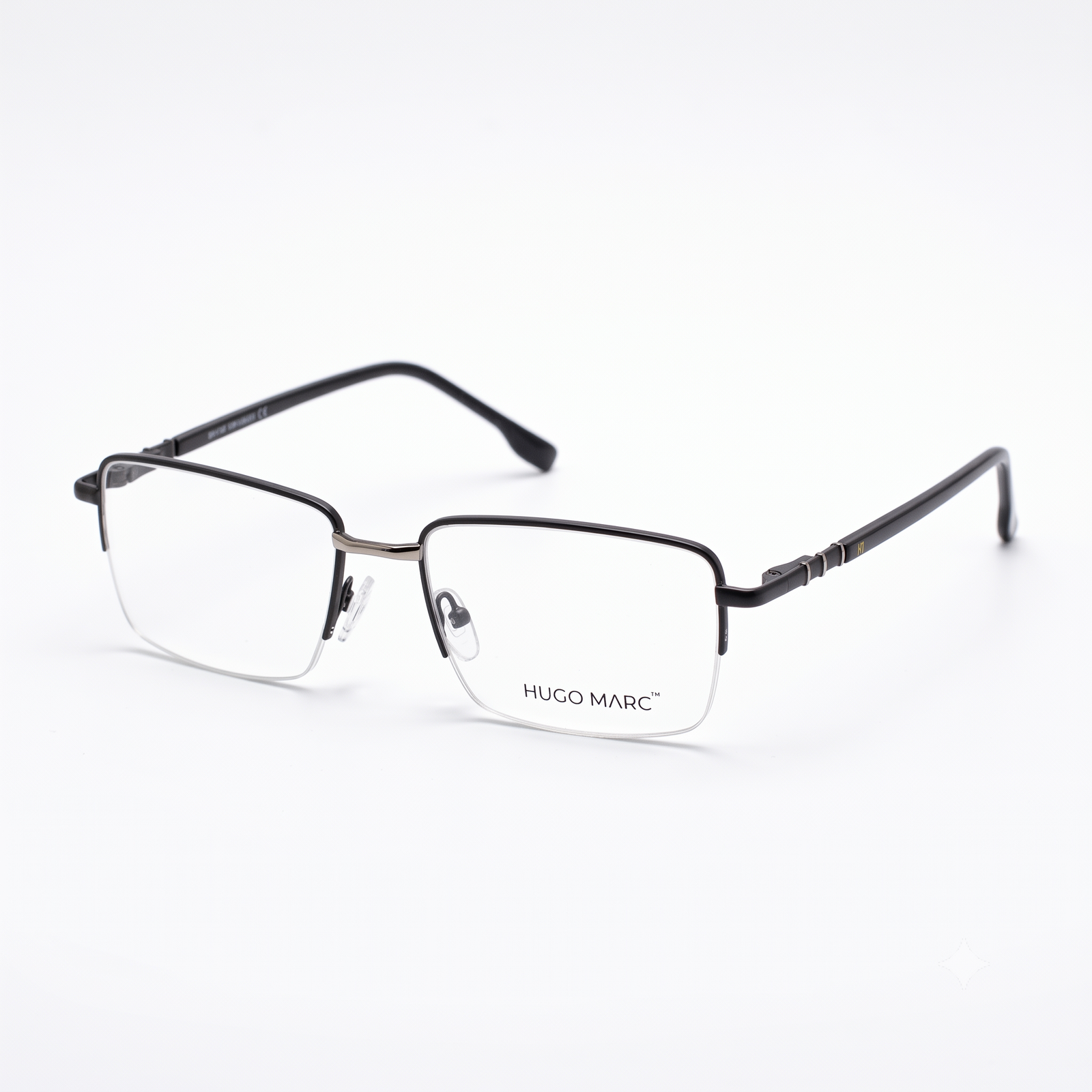 Hugo Marc HM-2116 Men’s Rectangular Metal Eyeglass Frame