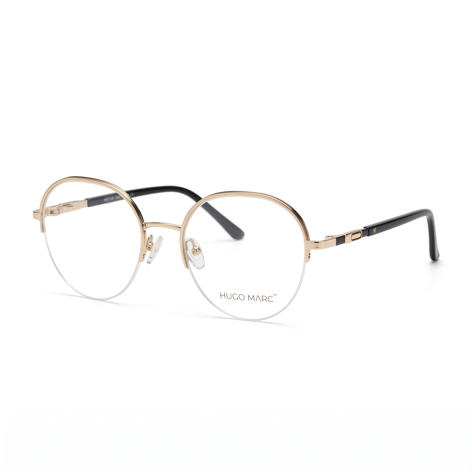 Hugo Marc HM-2126 Round Metal Eyeglasses for Women - Image 2