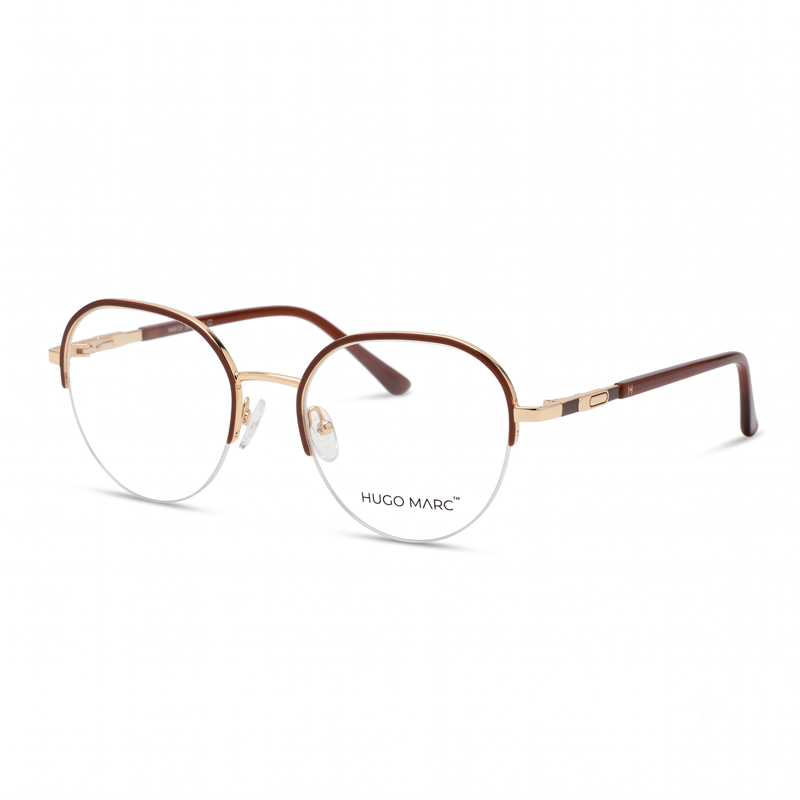 Hugo Marc HM-2126 round metal eyeglasses for women
