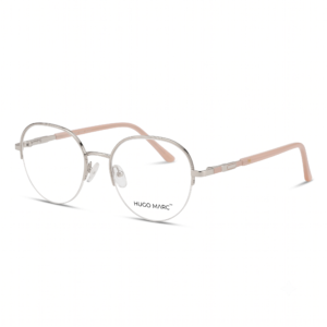 Hugo Marc HM-2126 round metal eyeglasses for women