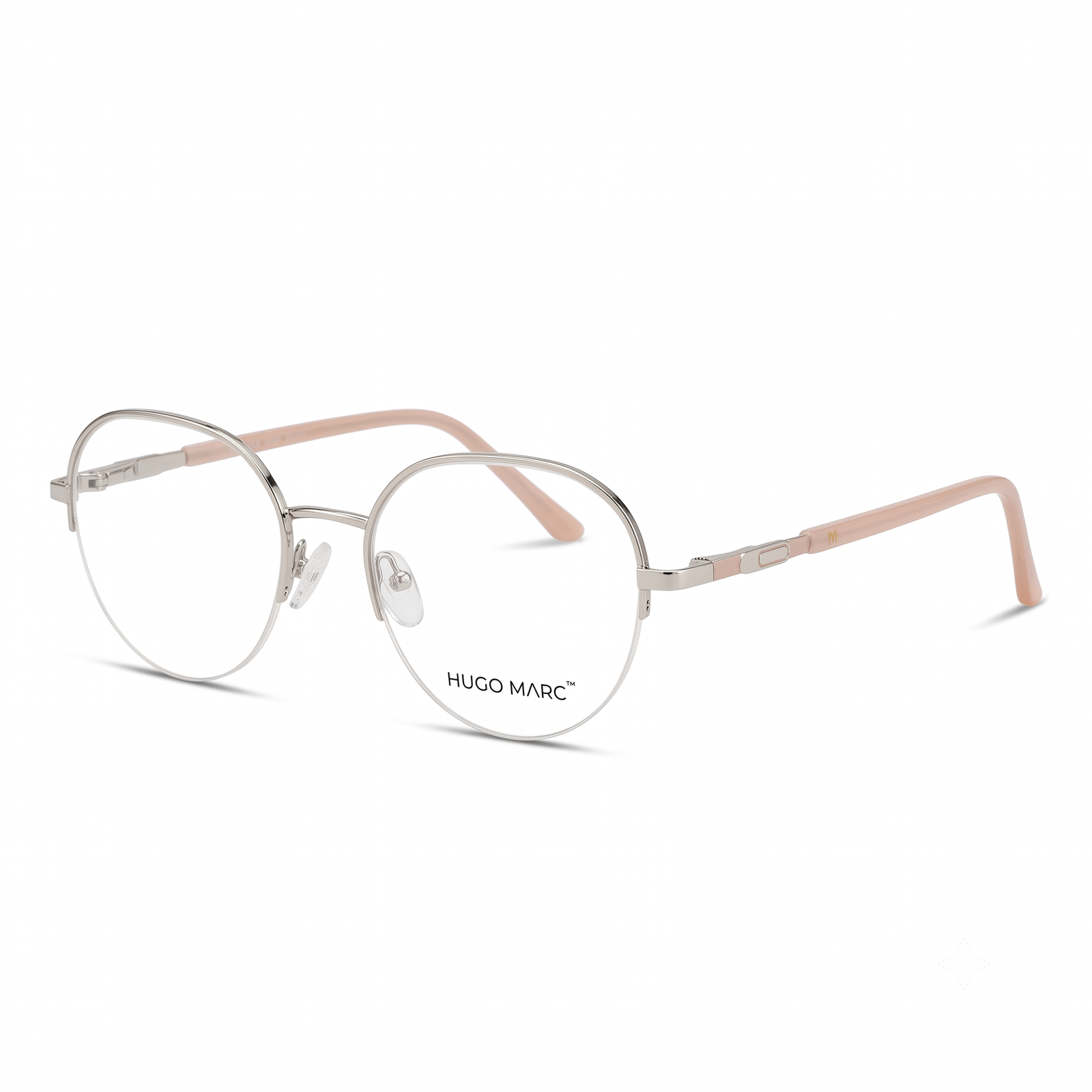 Hugo Marc HM-2126 round metal eyeglasses for women