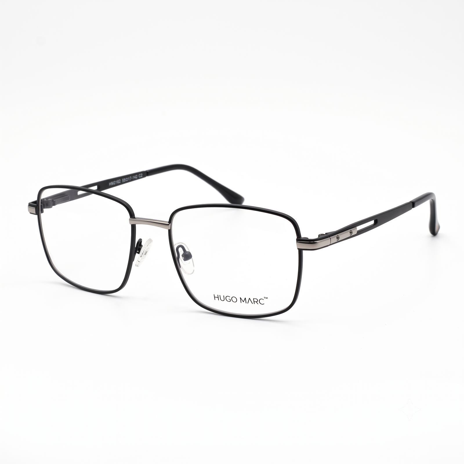 Hugo Marc HM-2162 Men’s Rectangular Metal Eyeglass Frame - Image 2