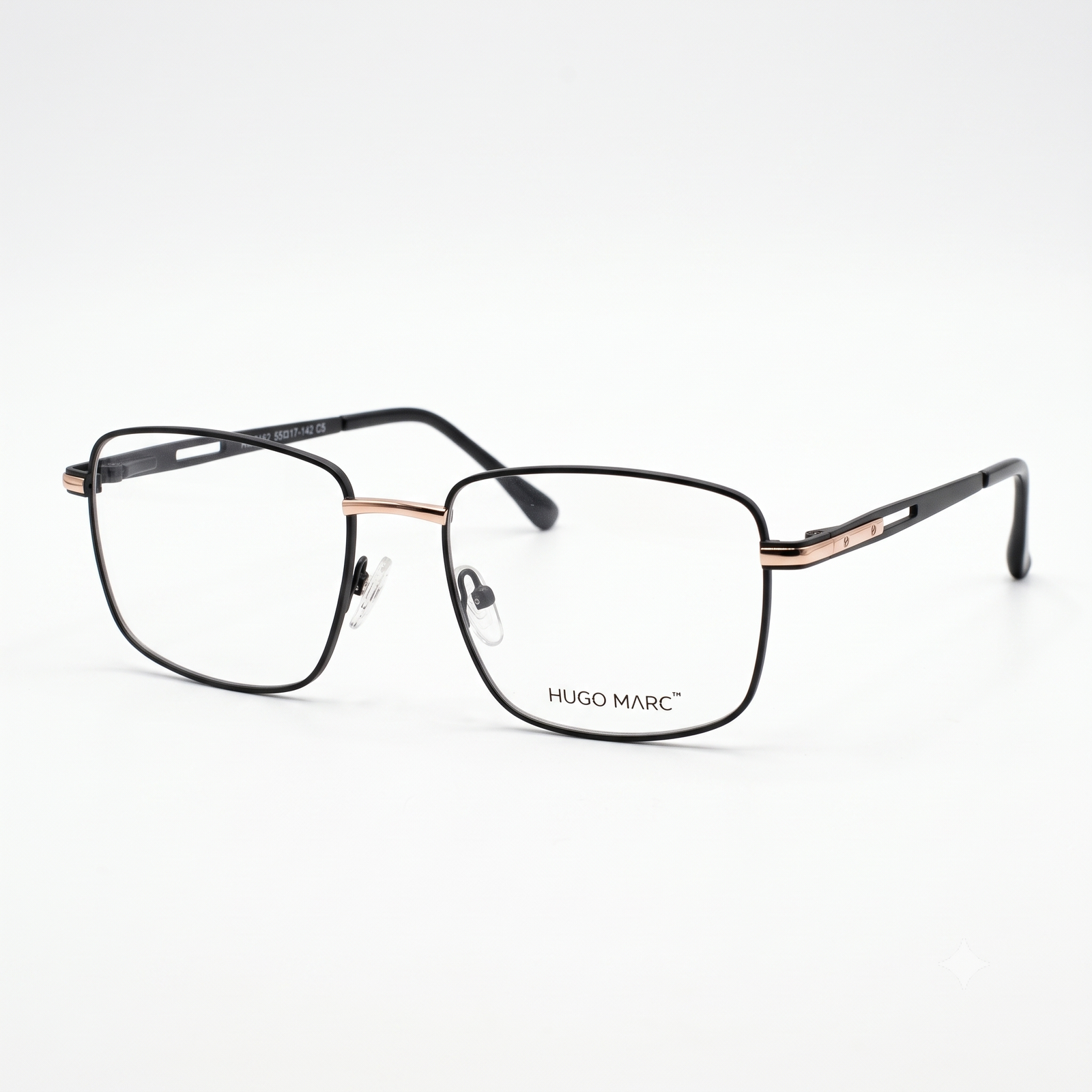 Hugo Marc HM-2162 Men’s Rectangular Metal Eyeglass Frame