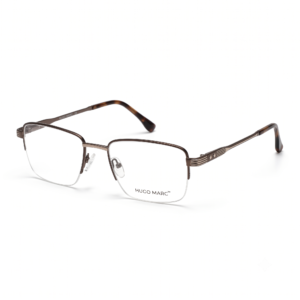 Hugo Marc HM-2163 Men’s Rectangular Semi-Rimless Eyeglass Frame