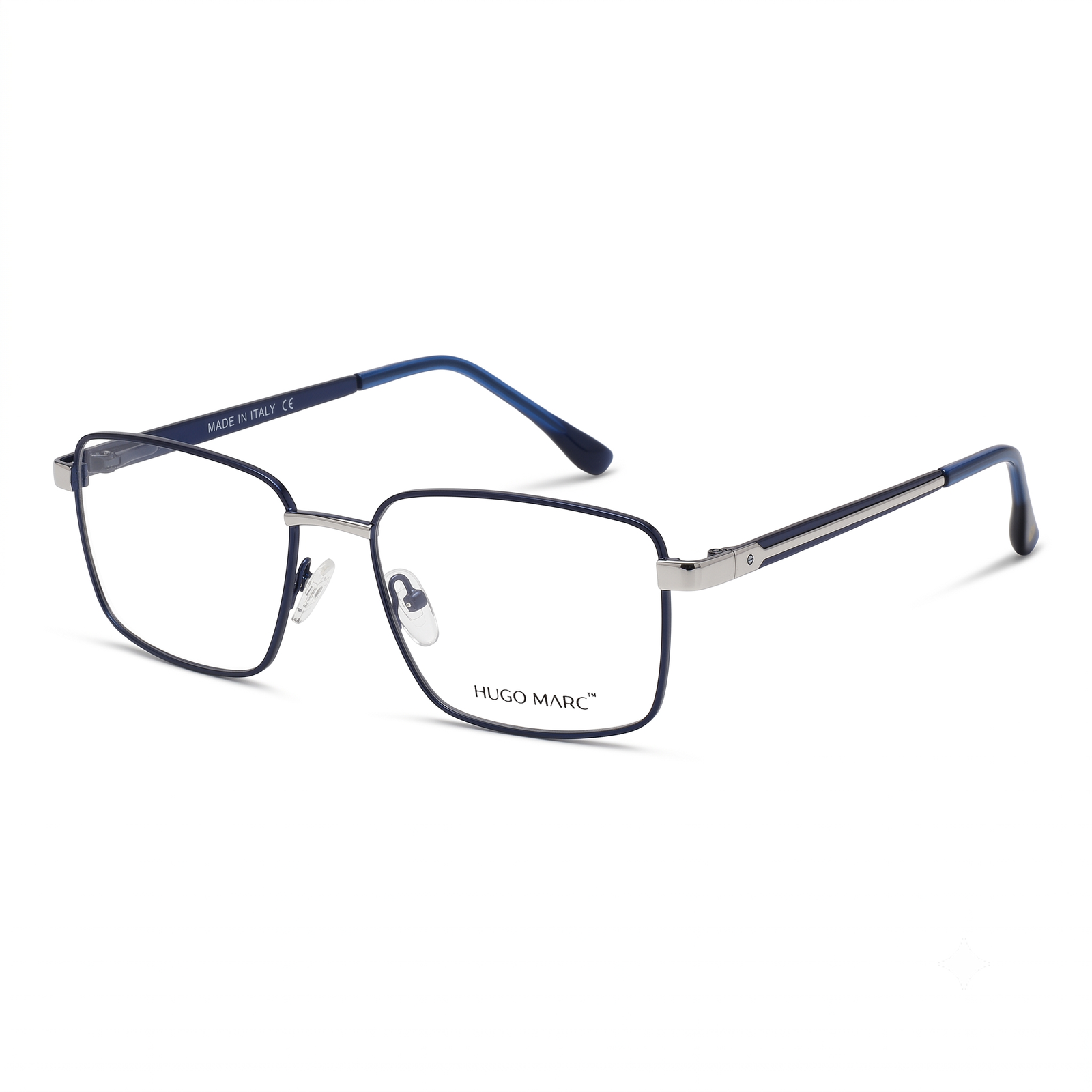 Hugo Marc HM-2165 Men’s Rectangular Metal Eyeglass Frame
