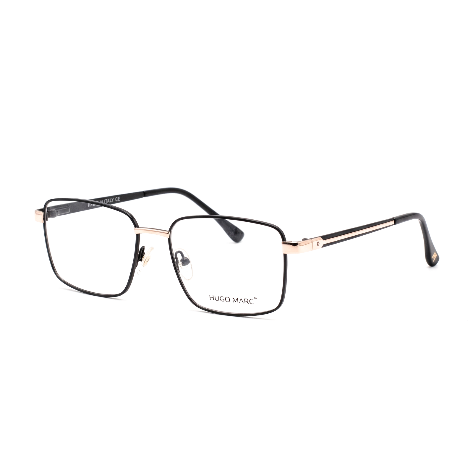 Hugo Marc HM-2165 Men’s Rectangular Metal Eyeglass Frame - Image 3