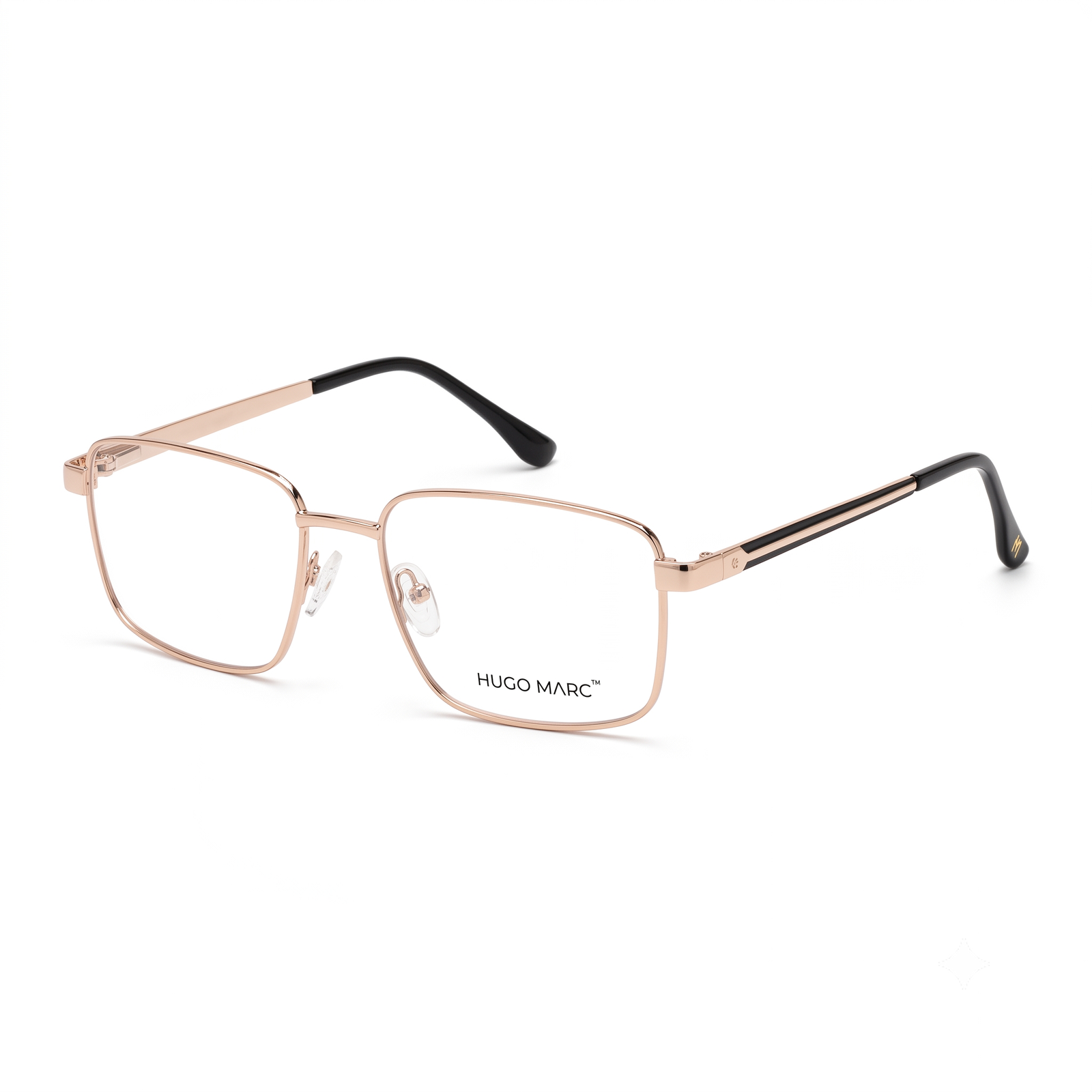 Hugo Marc HM-2165 Men’s Rectangular Metal Eyeglass Frame