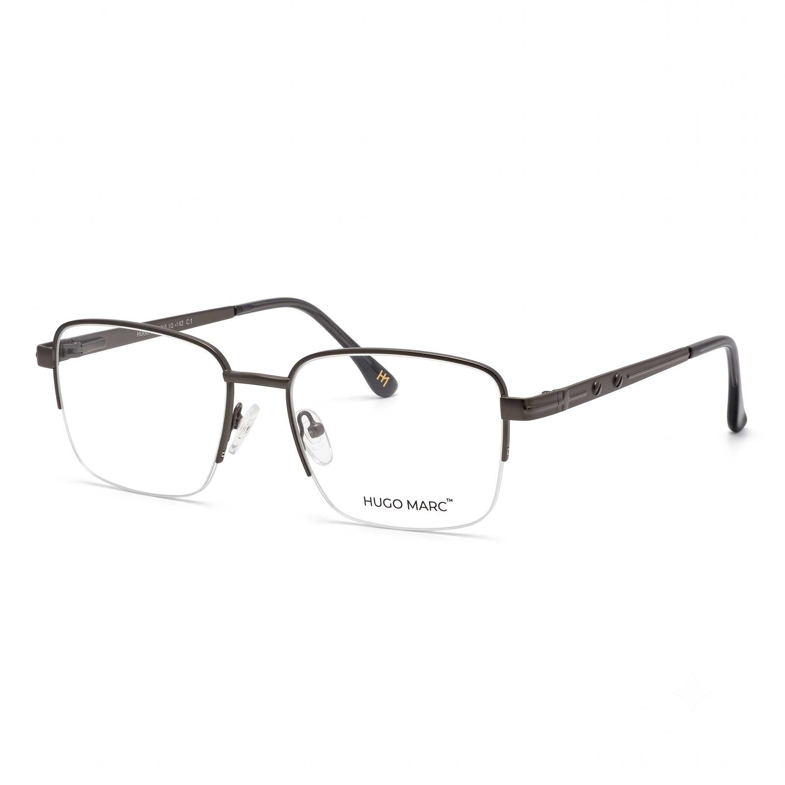 Hugo Marc HM-2167 Men’s Rectangular Semi-Rimless Eyeglass Frame